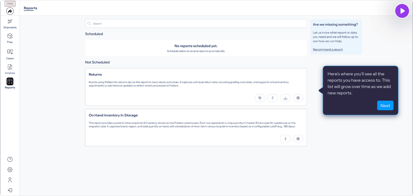 Pattern Hub Reports